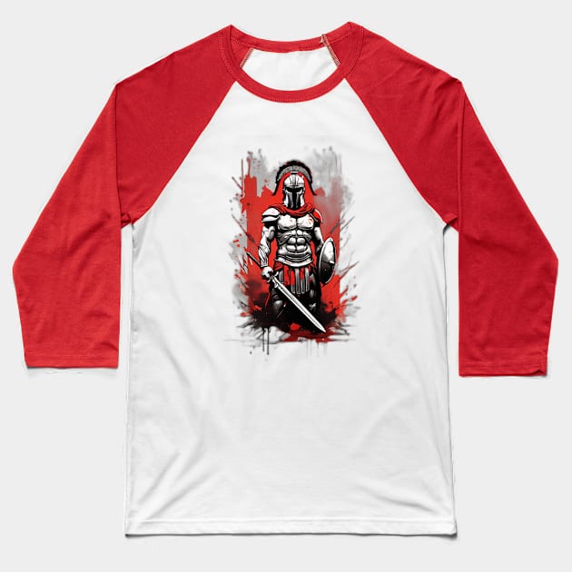 Spartans Baseball T-Shirt by NB-Art